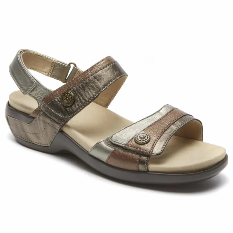 Aravon POWER COMFORT SANDALS KATHERINE METALLIC/MULTI sold by Rockport