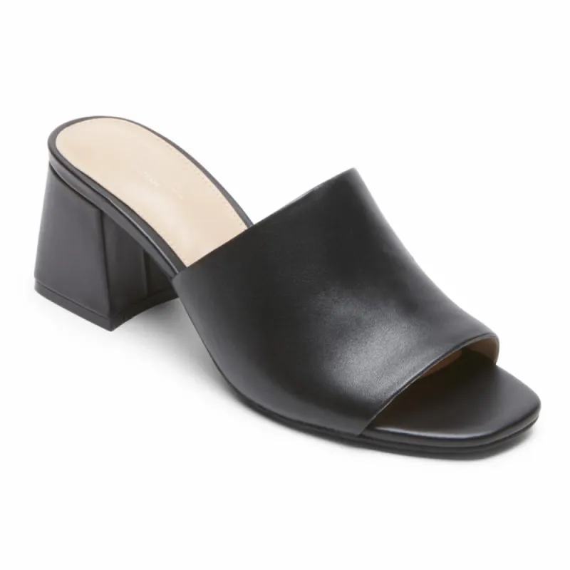 Rockport Women FARRAH SLIDE BLACK LTHR sold by Rockport