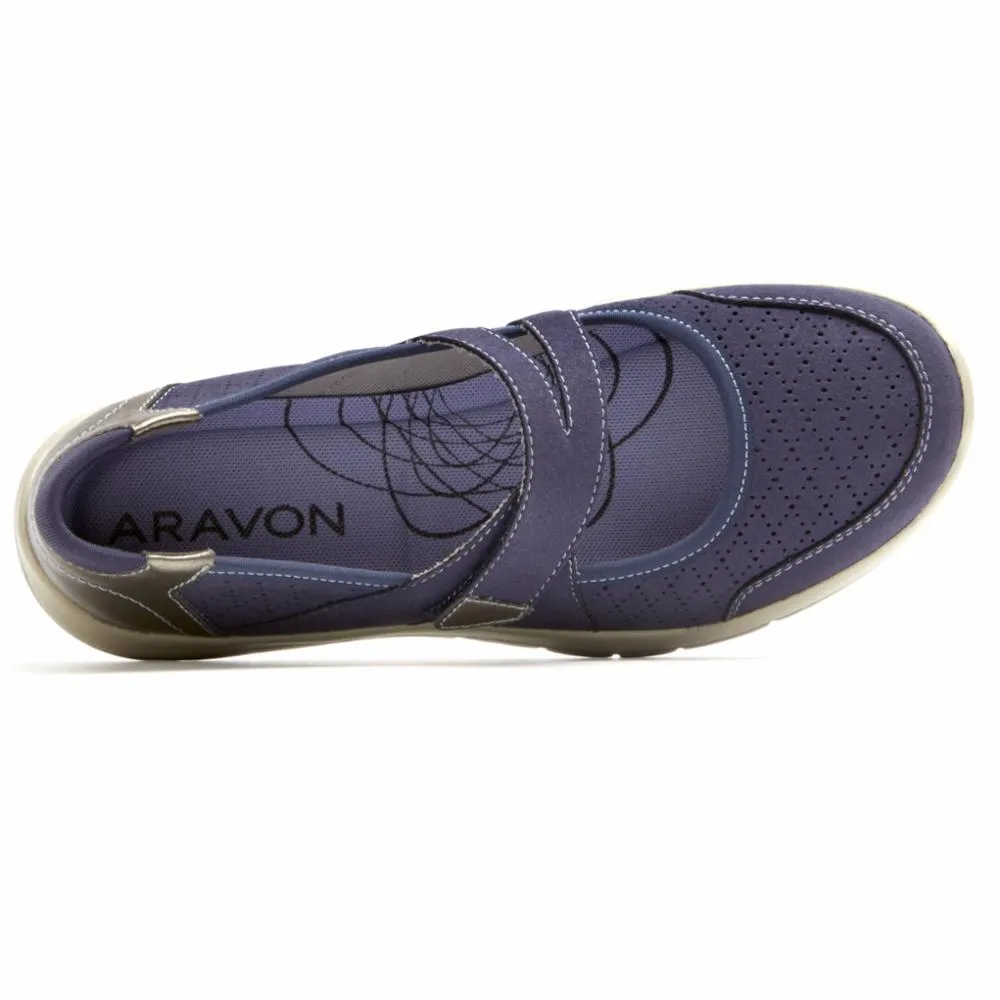Aravon WEMBLY MARY JANE BLUE sold by Rockport product image thumbnail 3