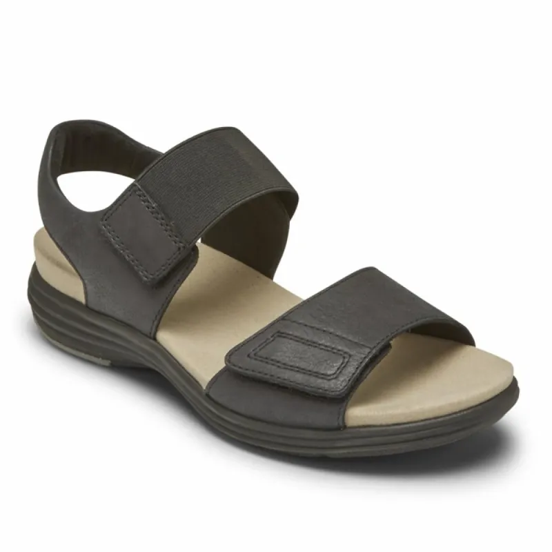 Aravon BEAUMONT TWO STRAP BLACK sold by Rockport