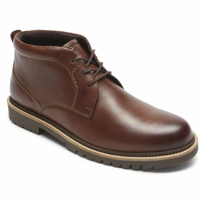 Rockport Men MARSHALL CHUKKA DK BROWN/LEATHER sold by Rockport
