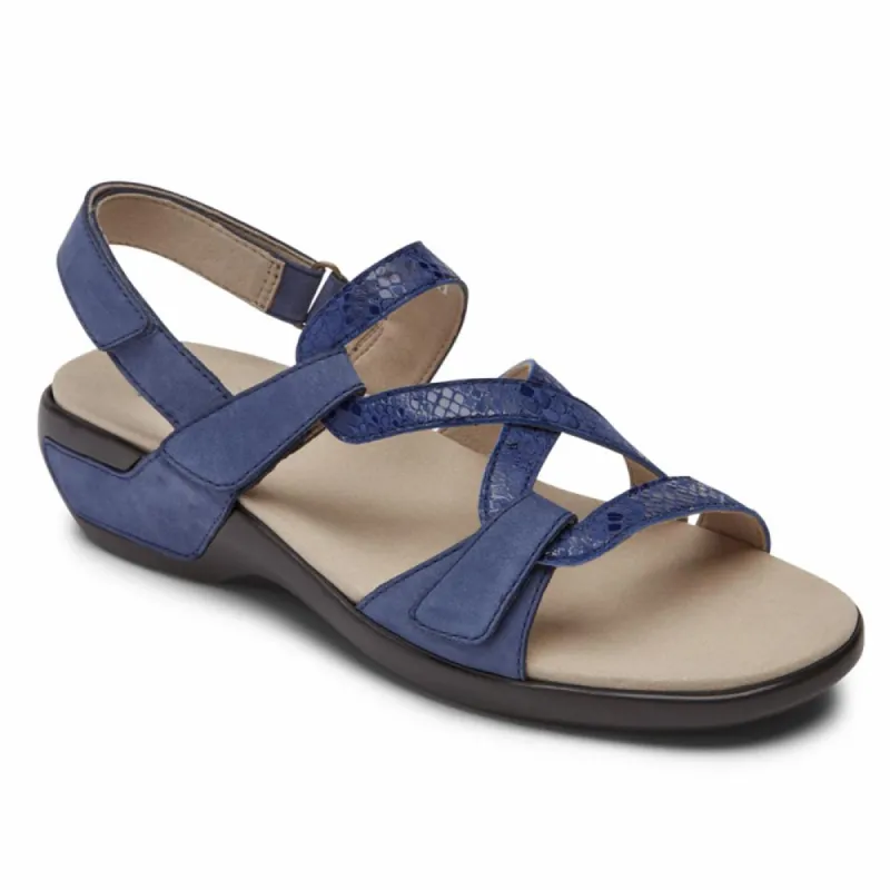 Aravon POWER COMFORT SANDALS STRAP SANDAL BLUE MULTI sold by Rockport