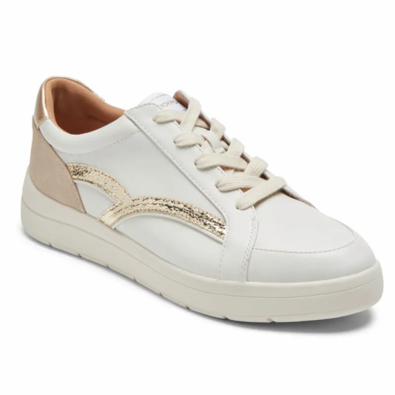 Rockport Women TRUFLEX NAVYA NAVYA RETRO SNEAK WHITE PARTY TEXTILE/SYNTHETIC sold by Rockport