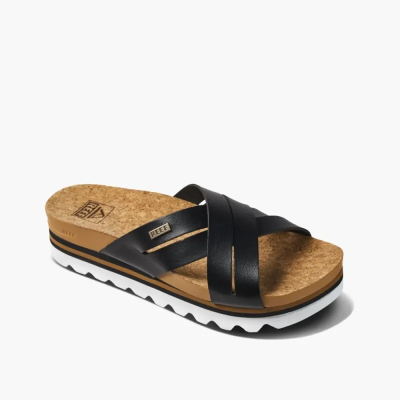 Reef Women CUSHION BLOOM HI BLACK/TAN sold by Rockport