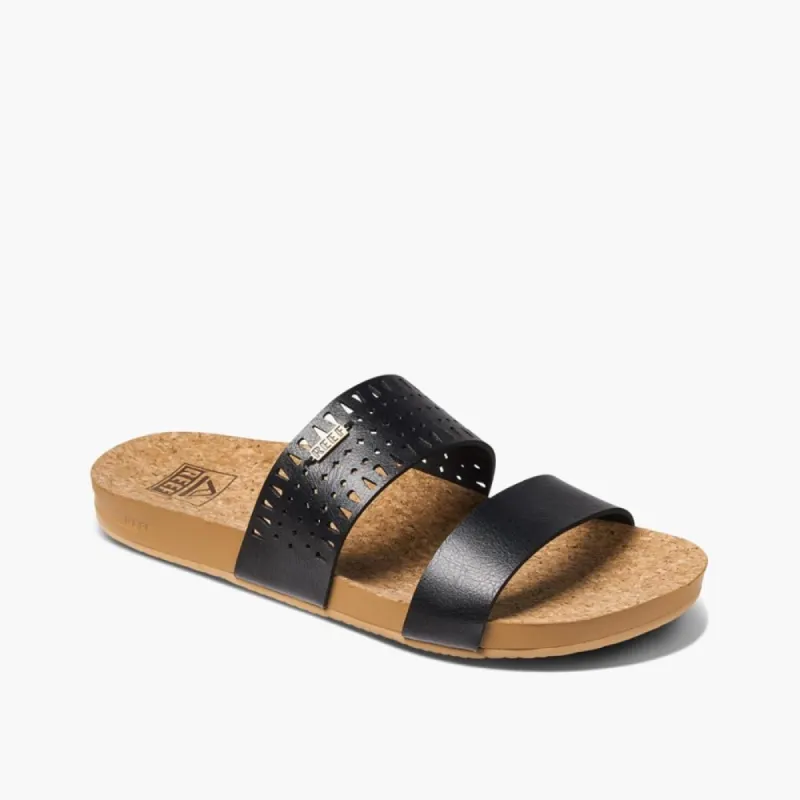 Reef Women CUSHION VISTA PERF BLACK/TAN sold by Rockport