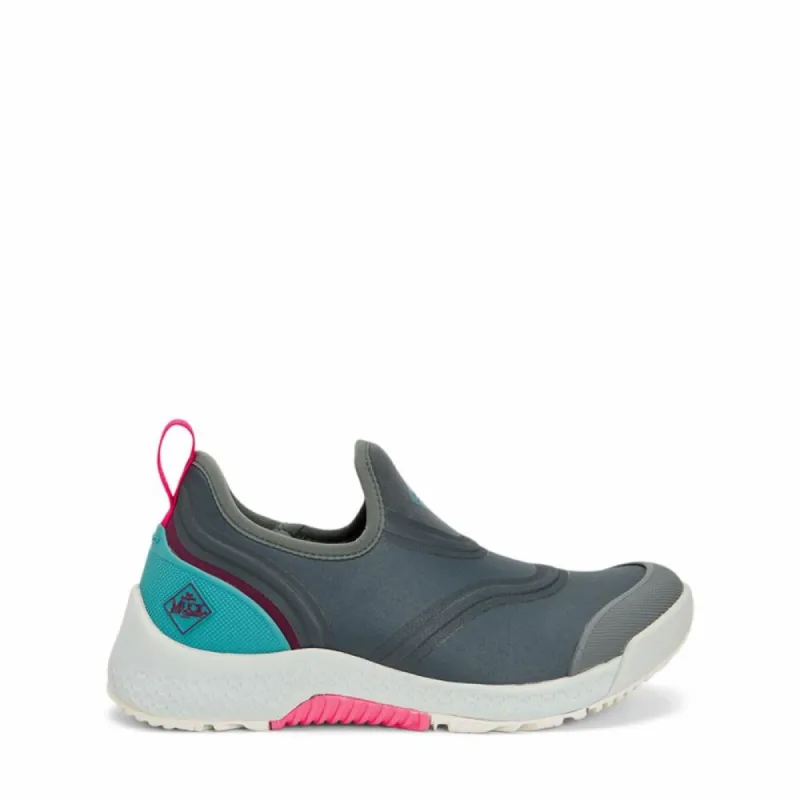 Muck Footwear Women OUTSCAPE SLIP ON DARKGREY/TEAL/PINK sold by Rockport