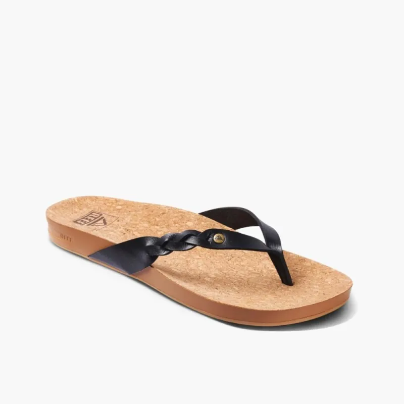 Reef Women CUSHION COURT TWIST BLACK sold by Rockport