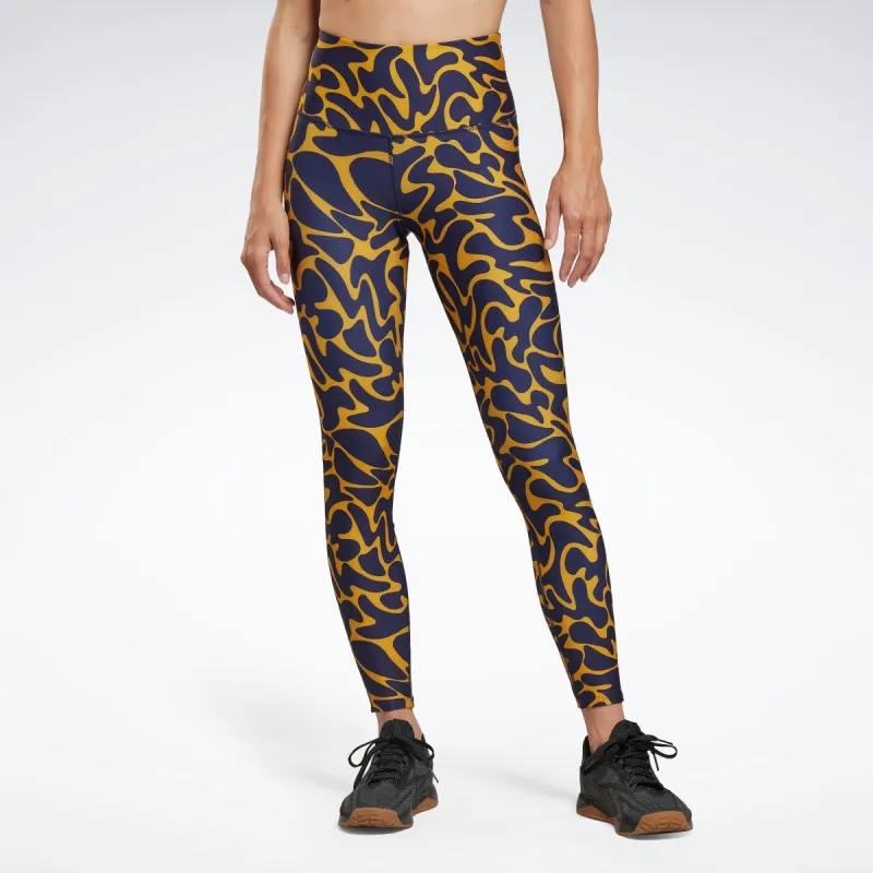 Reebok Apparel Women Workout Ready Printed Leggings Brgoch sold by Rockport