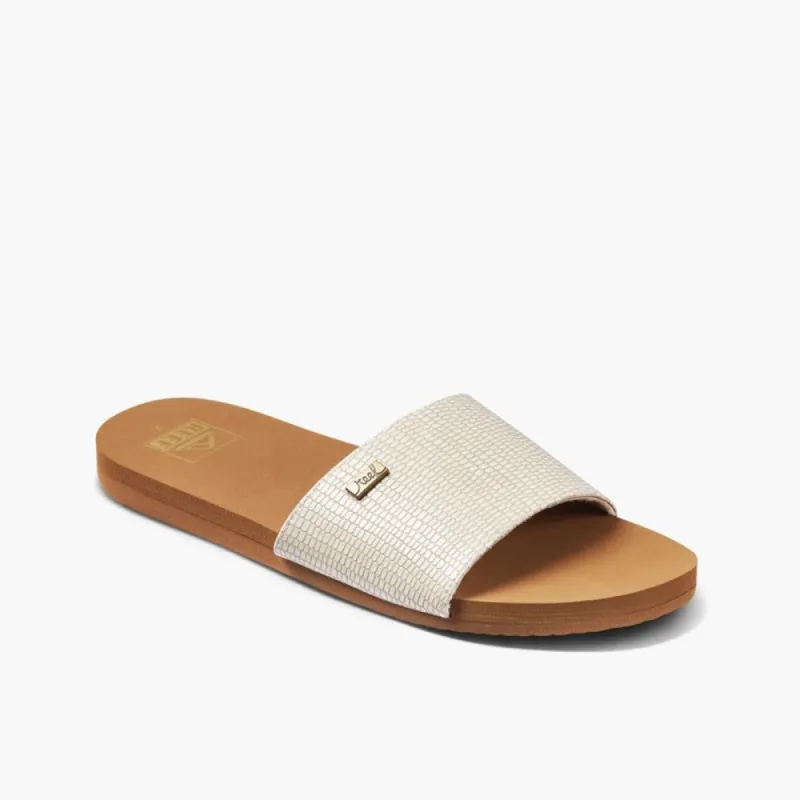Reef Women BLISS NIGHTS SLIDE WHITE/TAN sold by Rockport