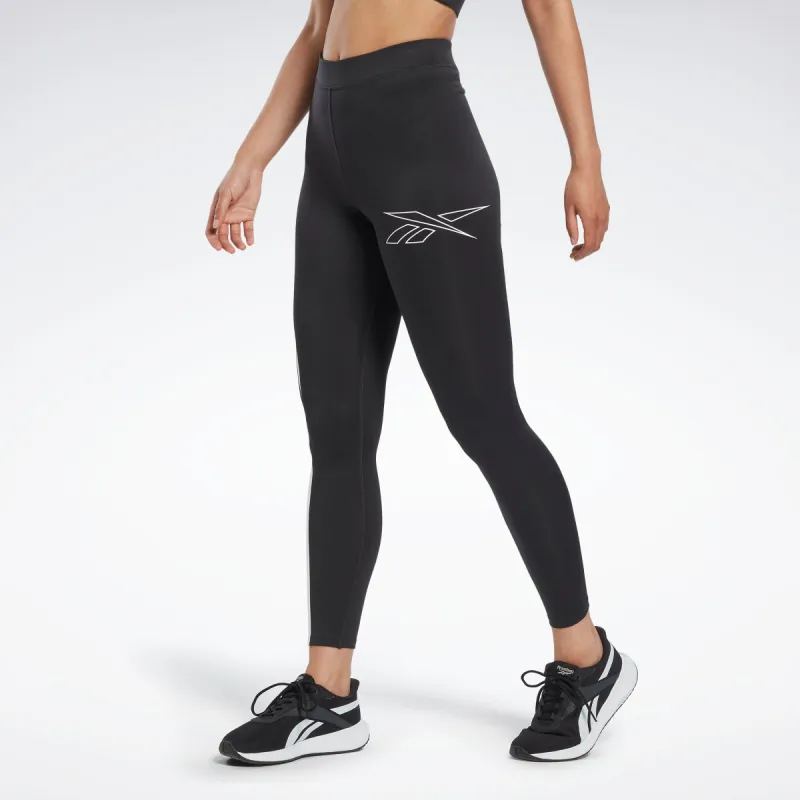 Reebok Apparel Women Running Vector Leggings Nghblk sold by Rockport