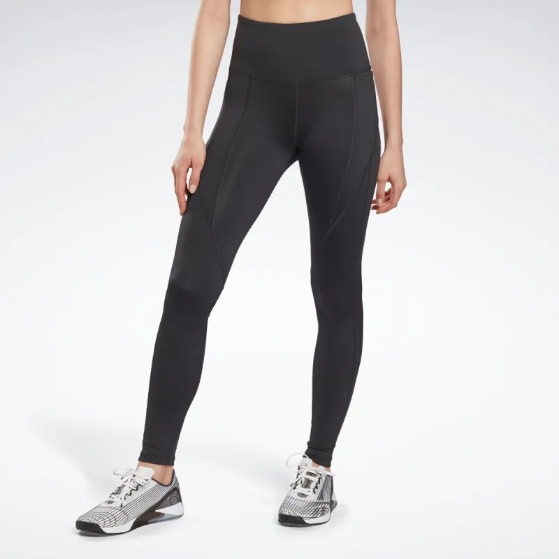 Reebok Apparel Women Workout Ready Pant Program High Rise Leggings Nghblk sold by Rockport