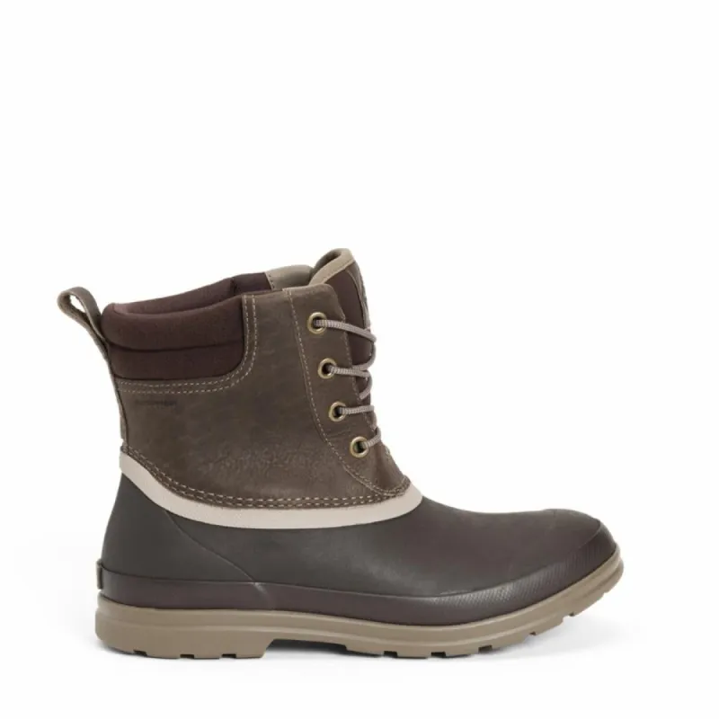 Muck Footwear Men ORIGINALS DUCK LACE TAUPE/DKBROWNLEATHER sold by Rockport