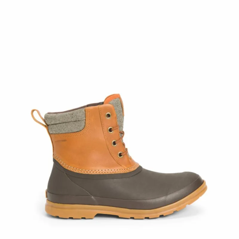 Muck Footwear Men ORIGINALS DUCK LACE TAN/DKBROWNLEATHER sold by Rockport