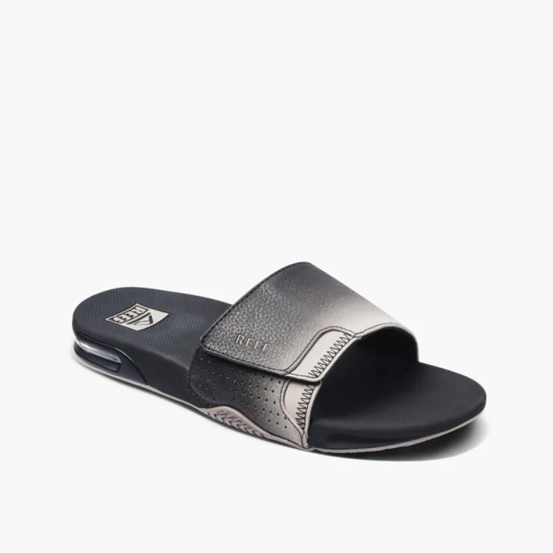 Reef Men FANNING SLIDE BLACK/TAUPE FADE sold by Rockport