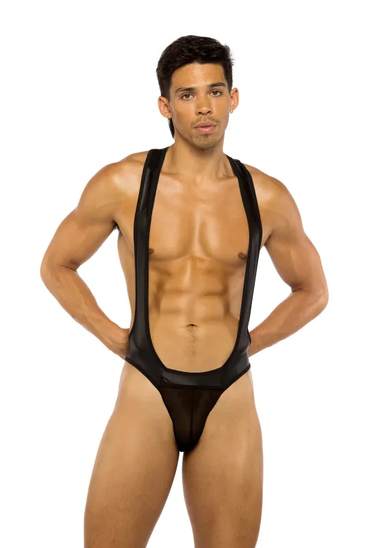 LI788 - Men’s Wrestling Leotard Jockstrap Singlet sold by Roma