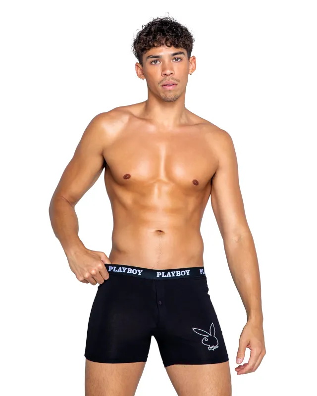 PBLI143 - Playboy Mens Tuxedo Modal Classic Boxer Briefs sold by Roma