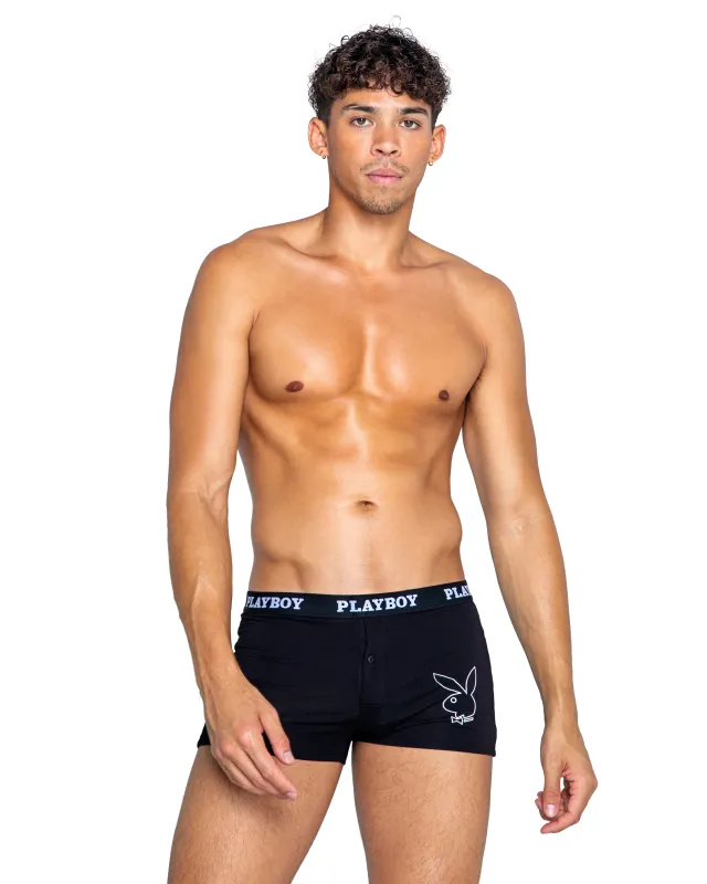 PBLI142 - Playboy Mens Tuxedo Modal Boxer Briefs made by Roma