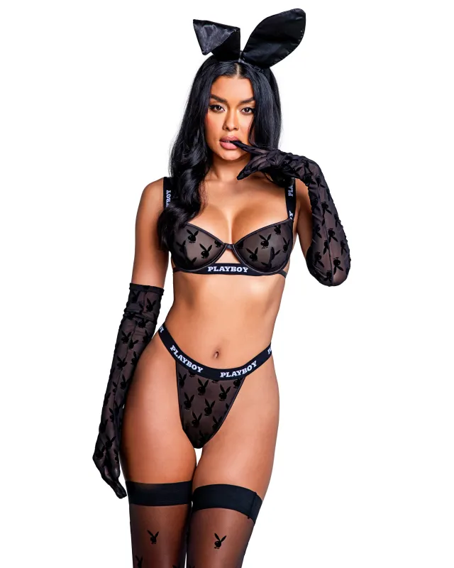 PBLI112 - Playboy Bunny Noir 2-Piece Set sold by Roma
