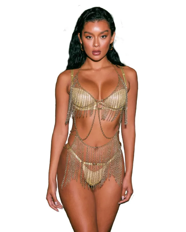 LI645 - Fringe Fetish Body Chain sold by Roma