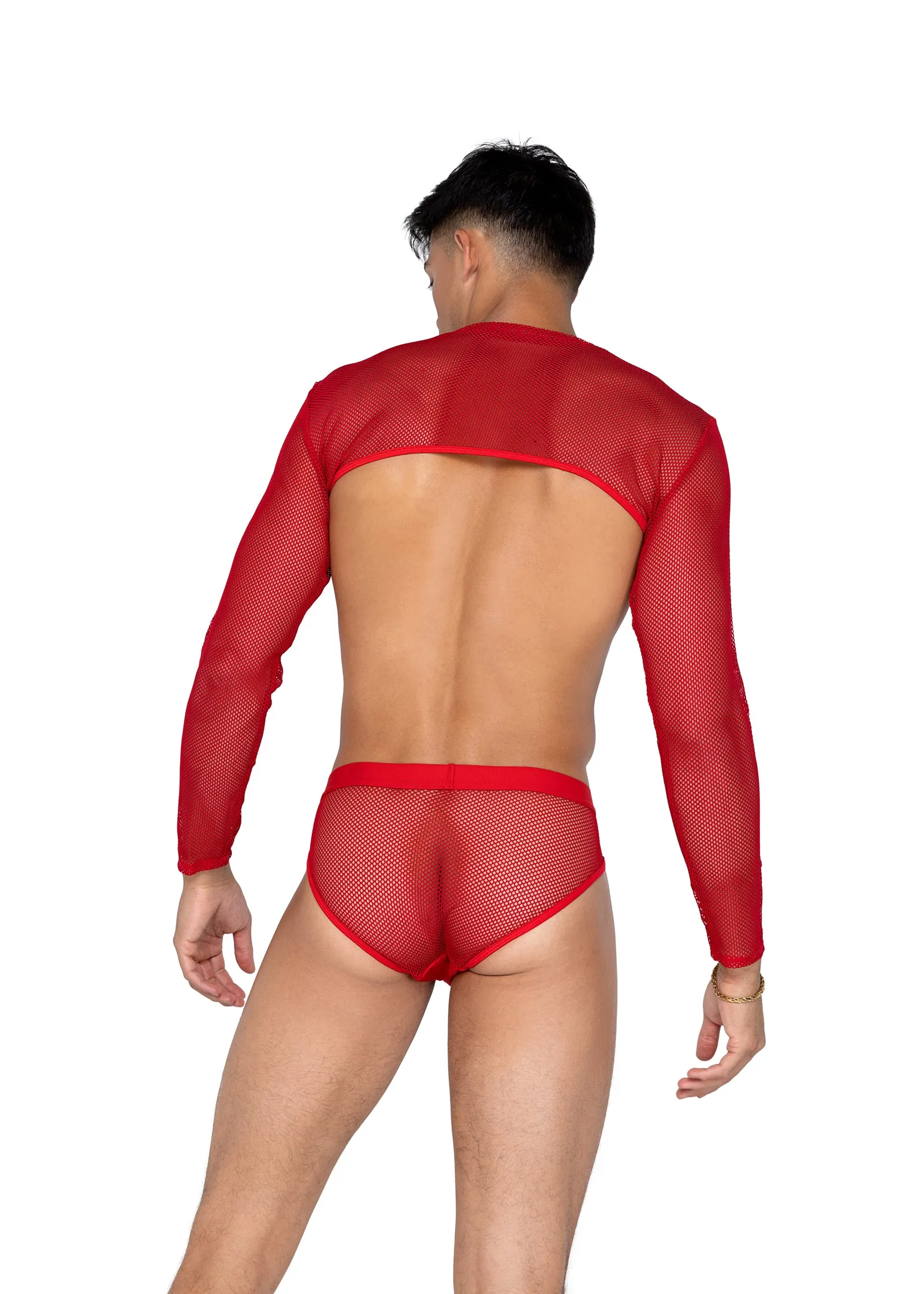 LI589 - Mens X-Posed Crop Top sold by Roma product image thumbnail 2