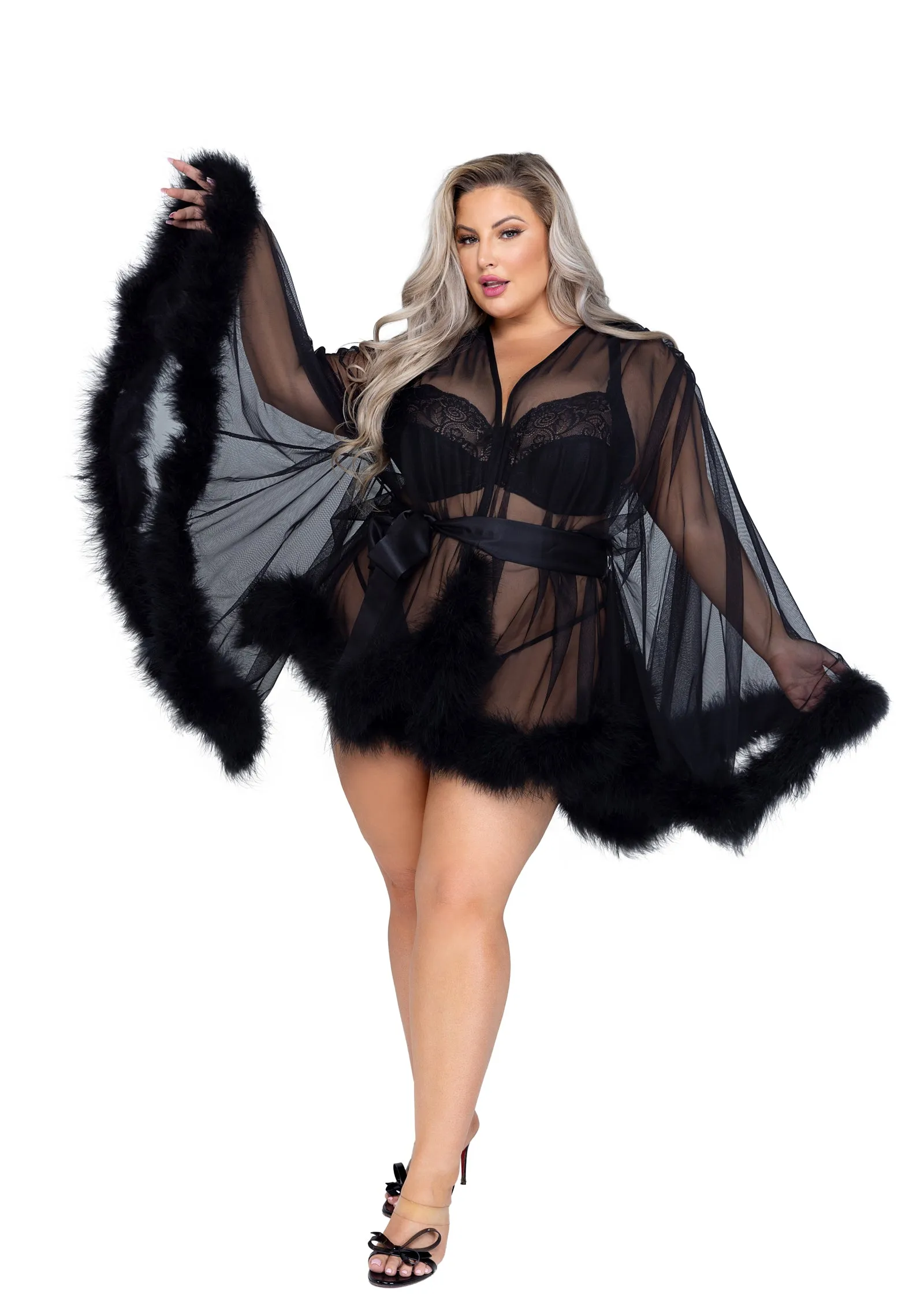 LI531 - Hollywood Glam Luxury Mini Robe sold by Roma product image thumbnail 5