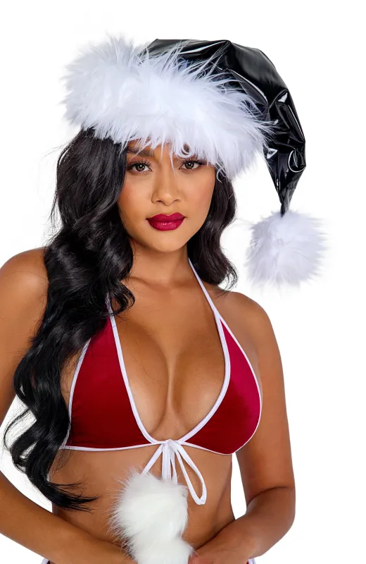 C201 - Vinyl & Faux Fur Santa Hat sold by Roma