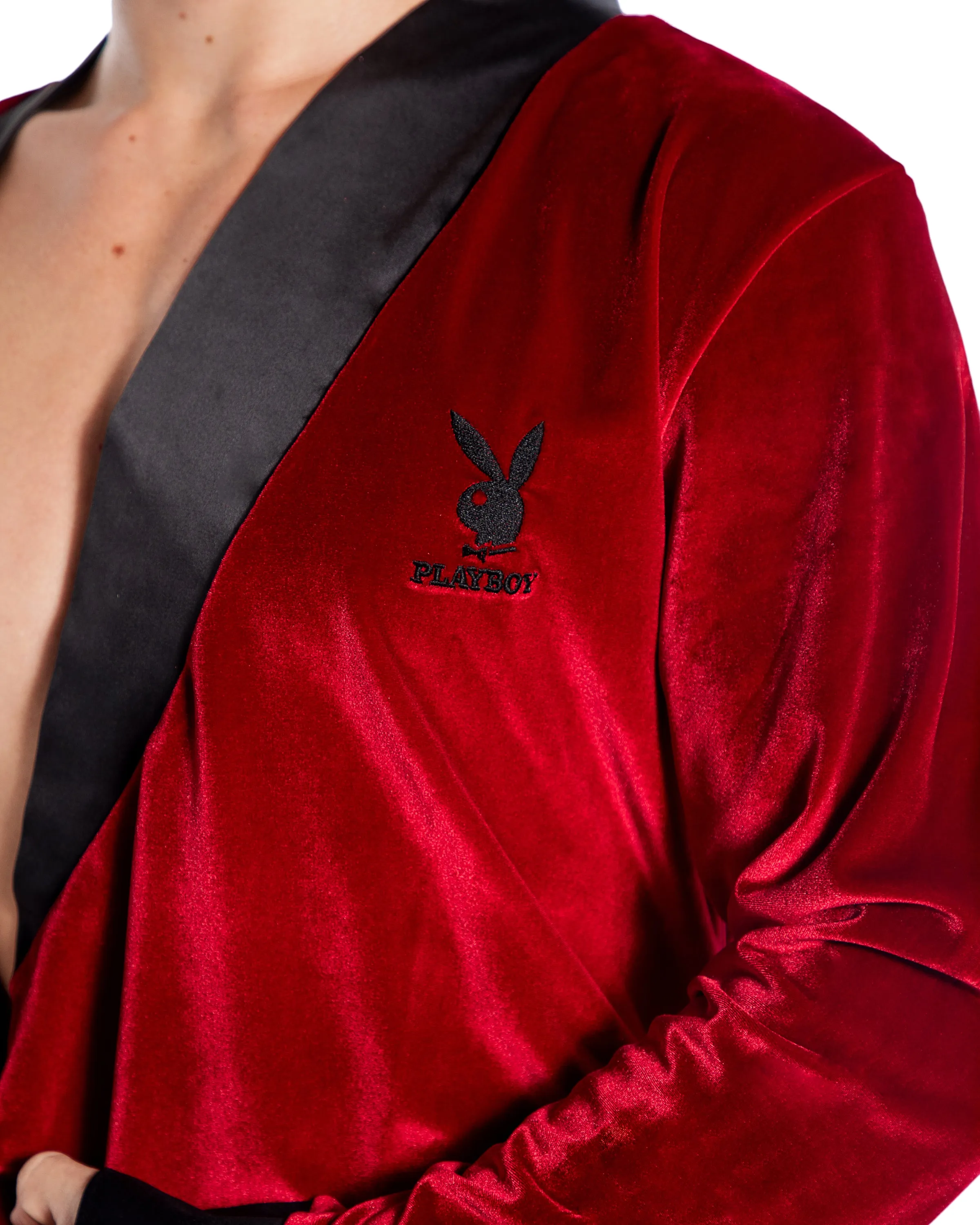 PBLI167 - Playboy Mens Smoke Lounge Robe sold by Roma product image thumbnail 4