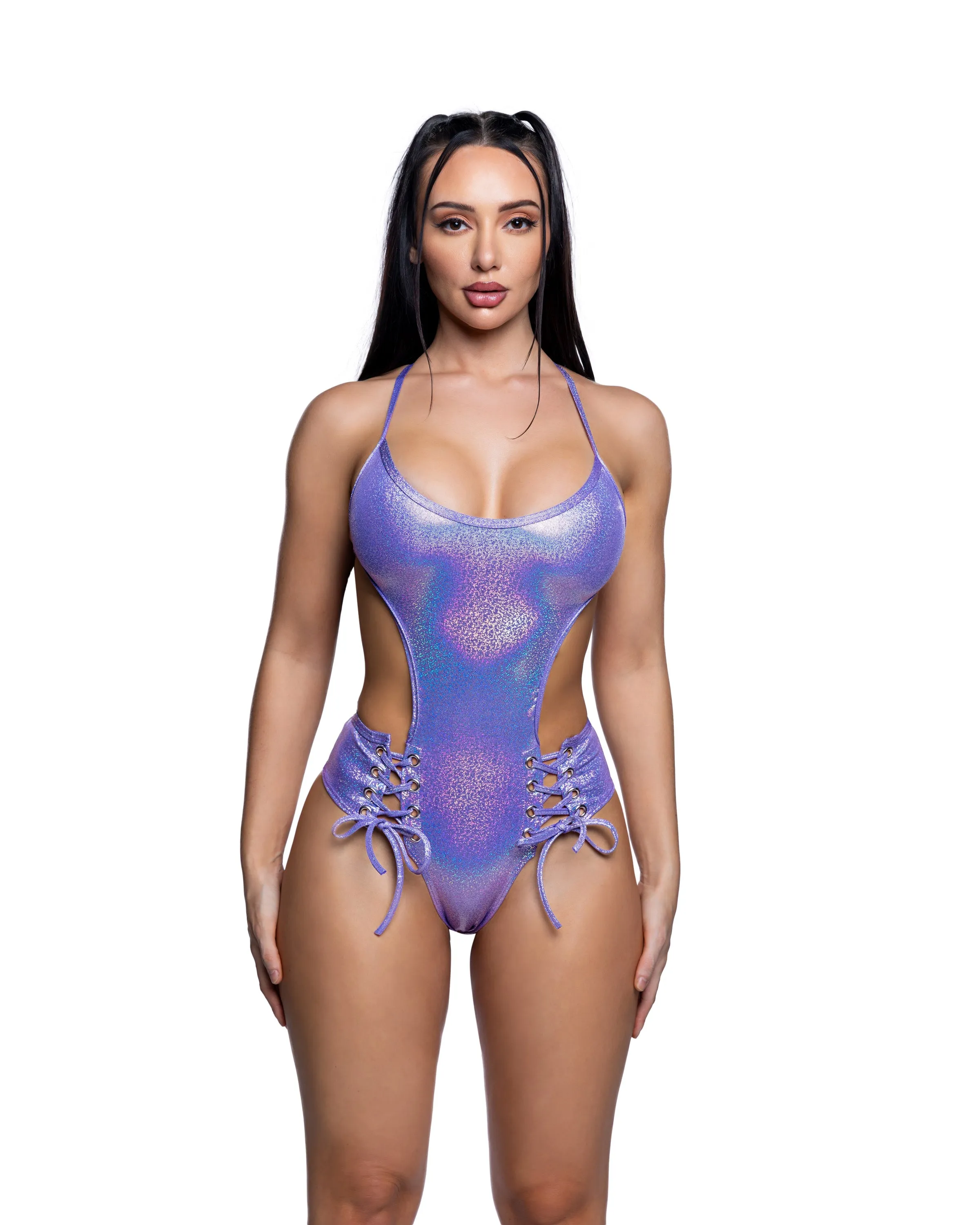 JR285 - Lace-up Bodysuit sold by Roma product image thumbnail 2