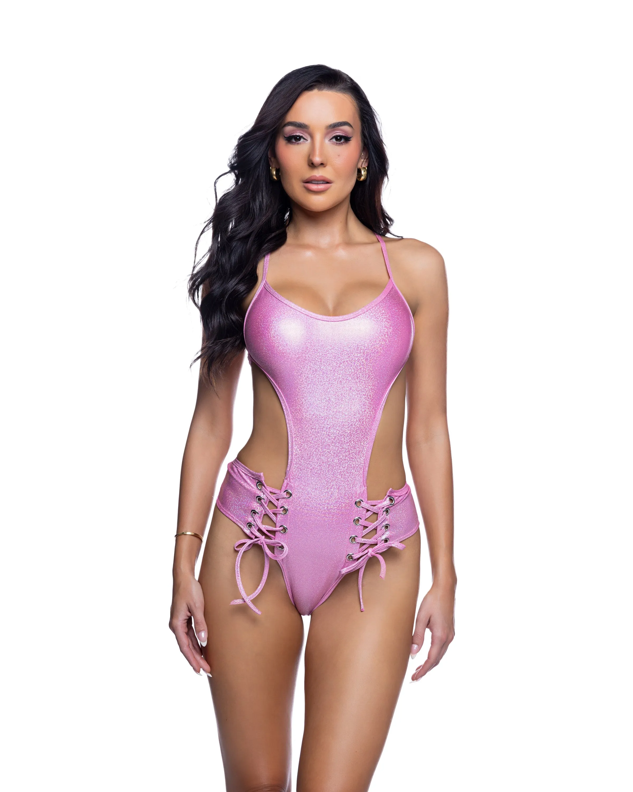JR285 - Lace-up Bodysuit sold by Roma product image thumbnail 4