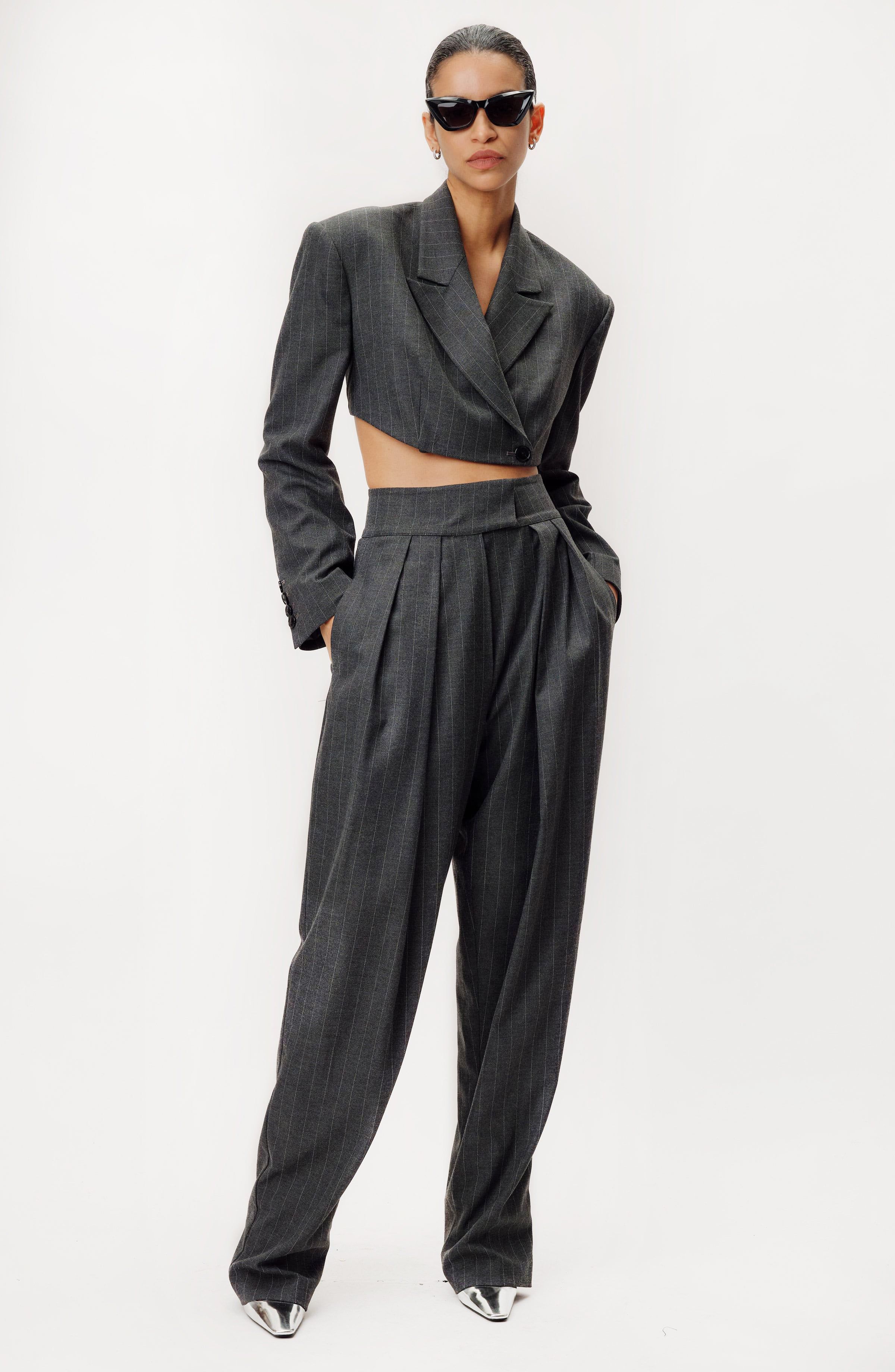 Darine Pant - Pinstripe sold by Ronny Kobo Collection