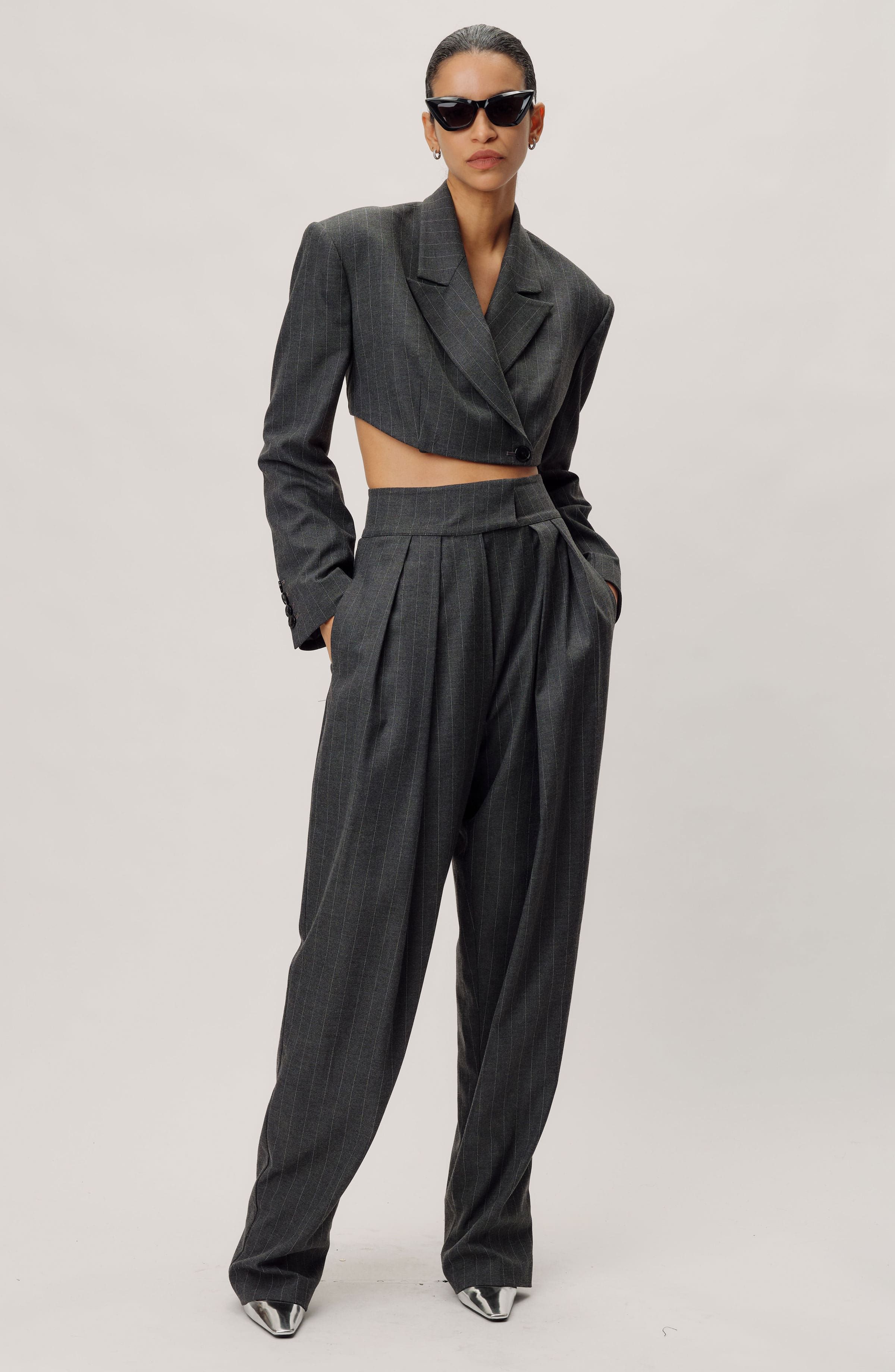 Darine Pant - Pinstripe sold by Ronny Kobo Collection