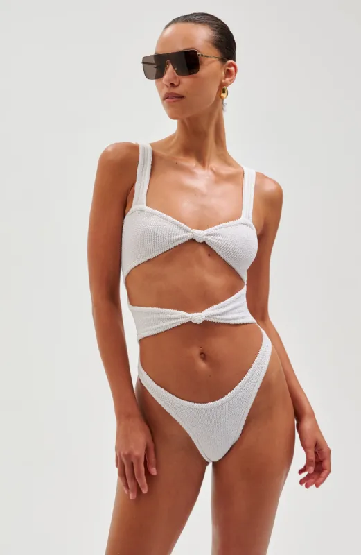 Corset Knot One Piece - White sold by Ronny Kobo Collection