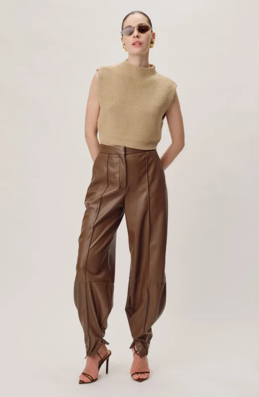 Illio Pant - Chocolate sold by Ronny Kobo Collection