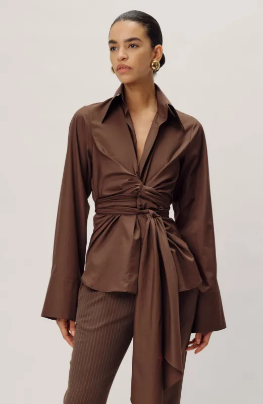 Moscow Top - Mocha sold by Ronny Kobo Collection