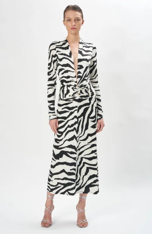 Venus Dress - Zebra sold by Ronny Kobo Collection