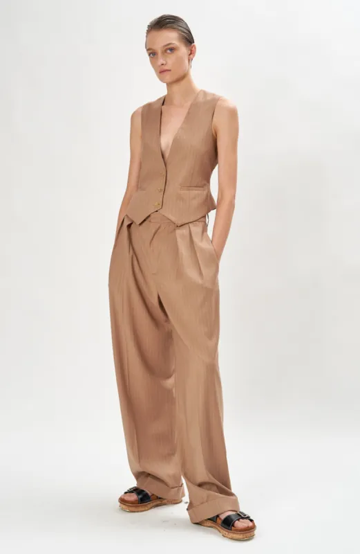 Kia Pant- Tan sold by Ronny Kobo Collection