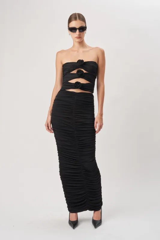 Roma Skirt - Black sold by Ronny Kobo Collection