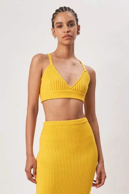 Abigail Knit Top - Sunshine sold by Ronny Kobo Collection