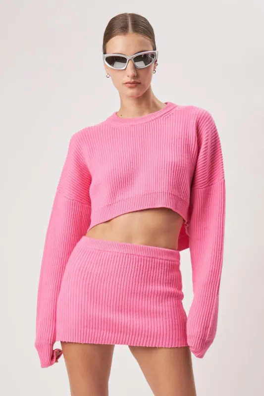 Violet Knit Top - Hot Pink sold by Ronny Kobo Collection