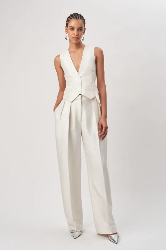Carrine Pant - Ivory sold by Ronny Kobo Collection