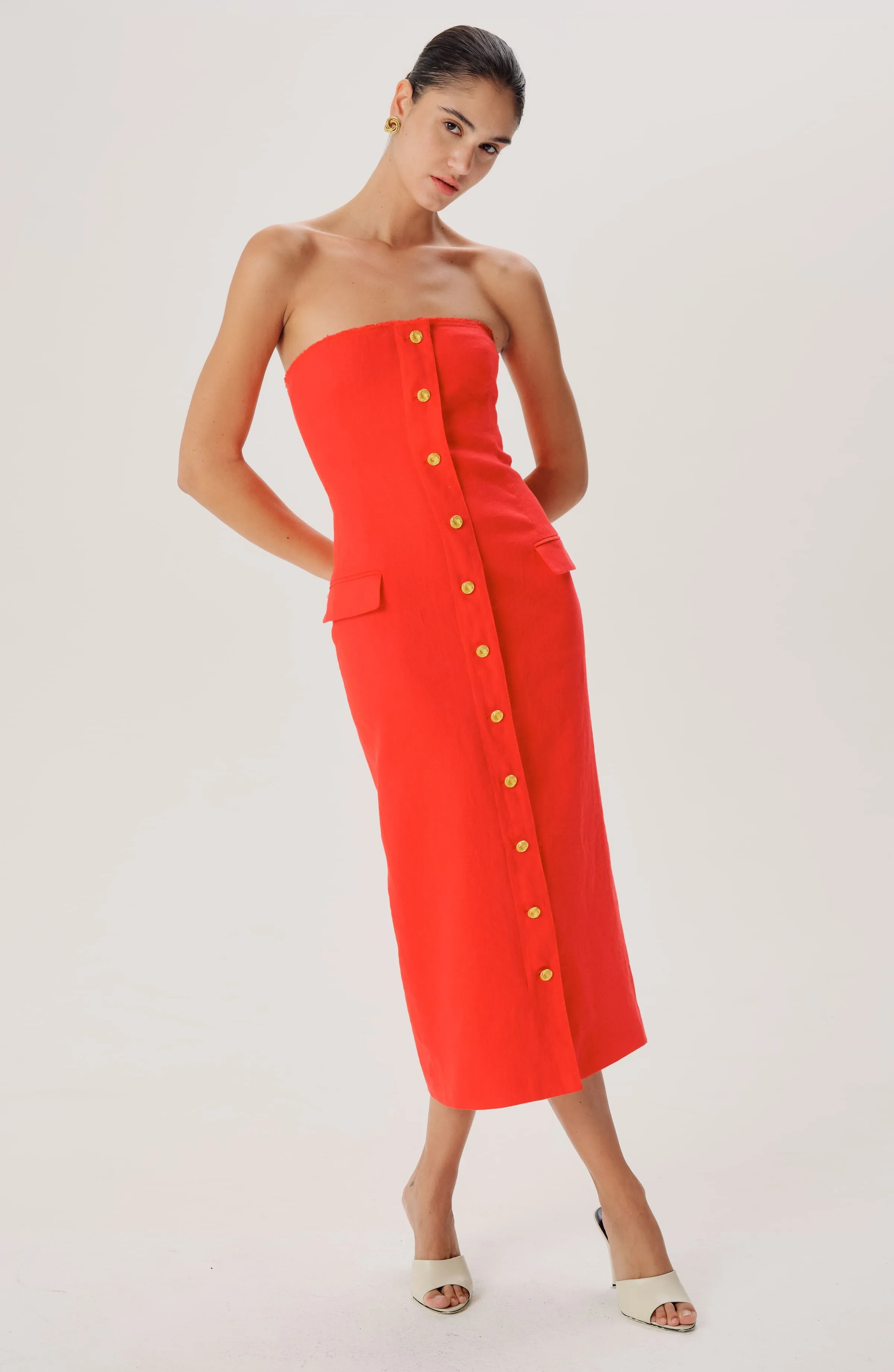 Rose Dress - Red sold by Ronny Kobo Collection