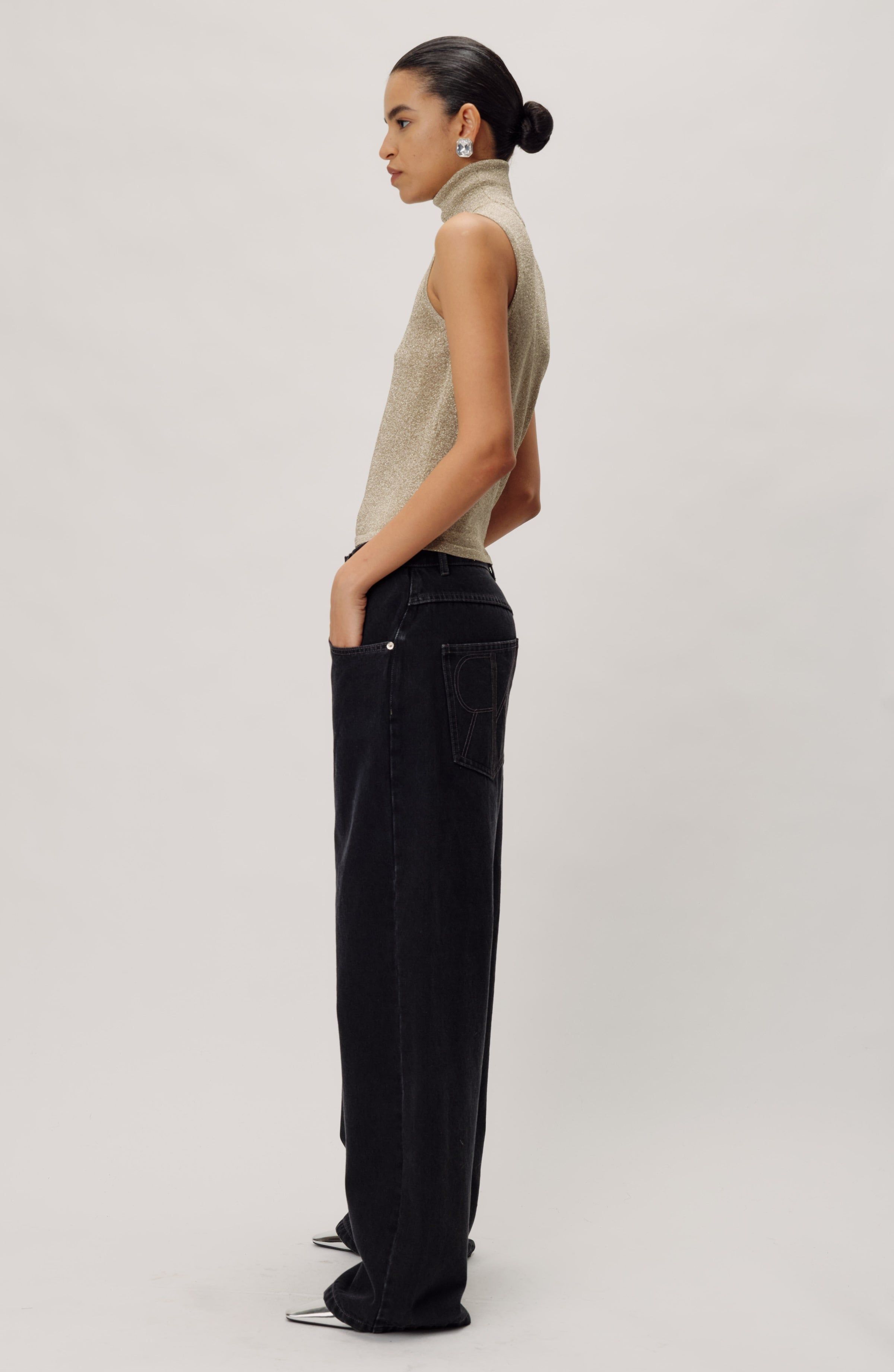 Gadot Knit Top sold by Ronny Kobo Collection product image thumbnail 3