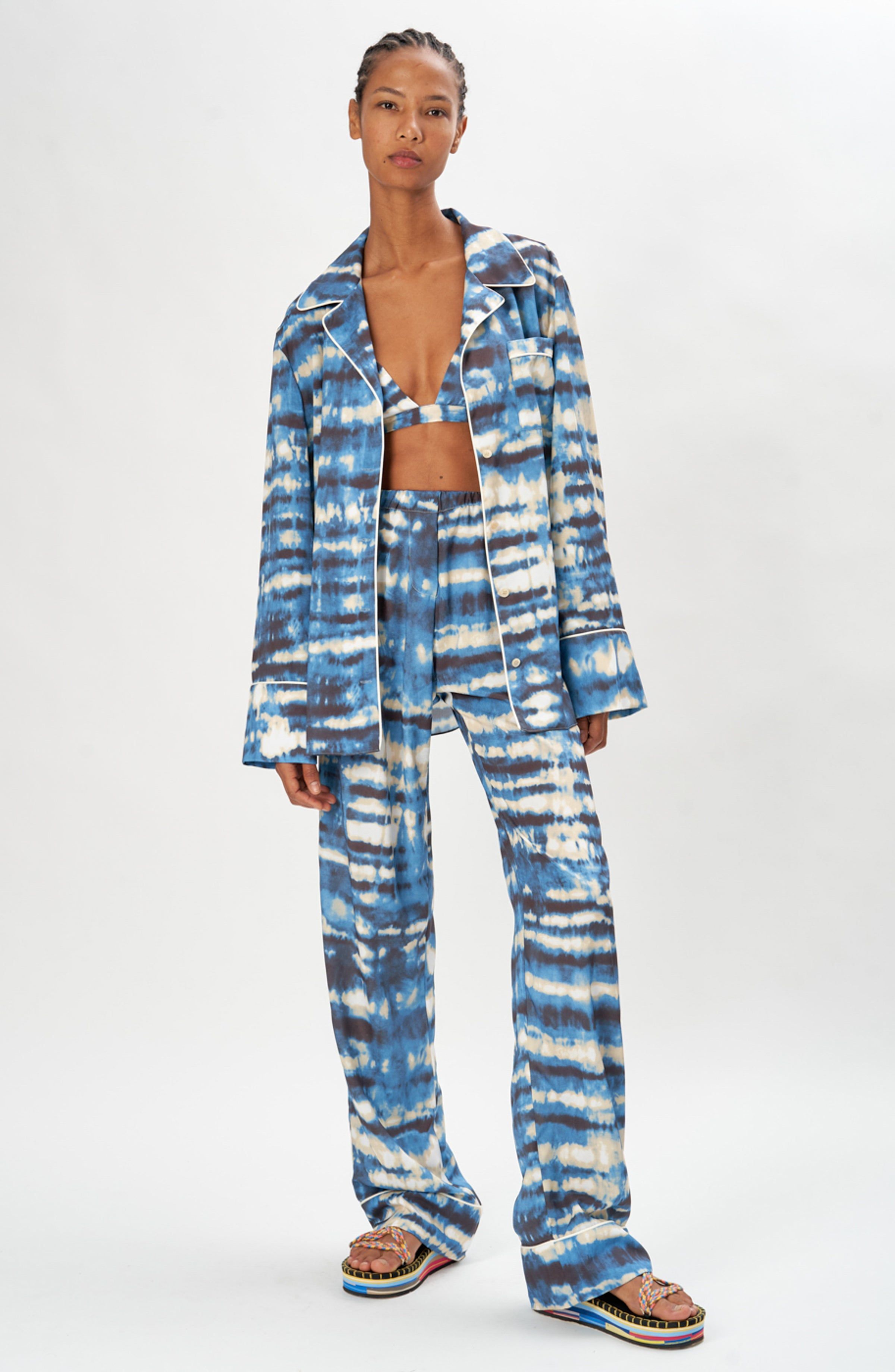 Dora Pant - Tie Dye Blue sold by Ronny Kobo Collection