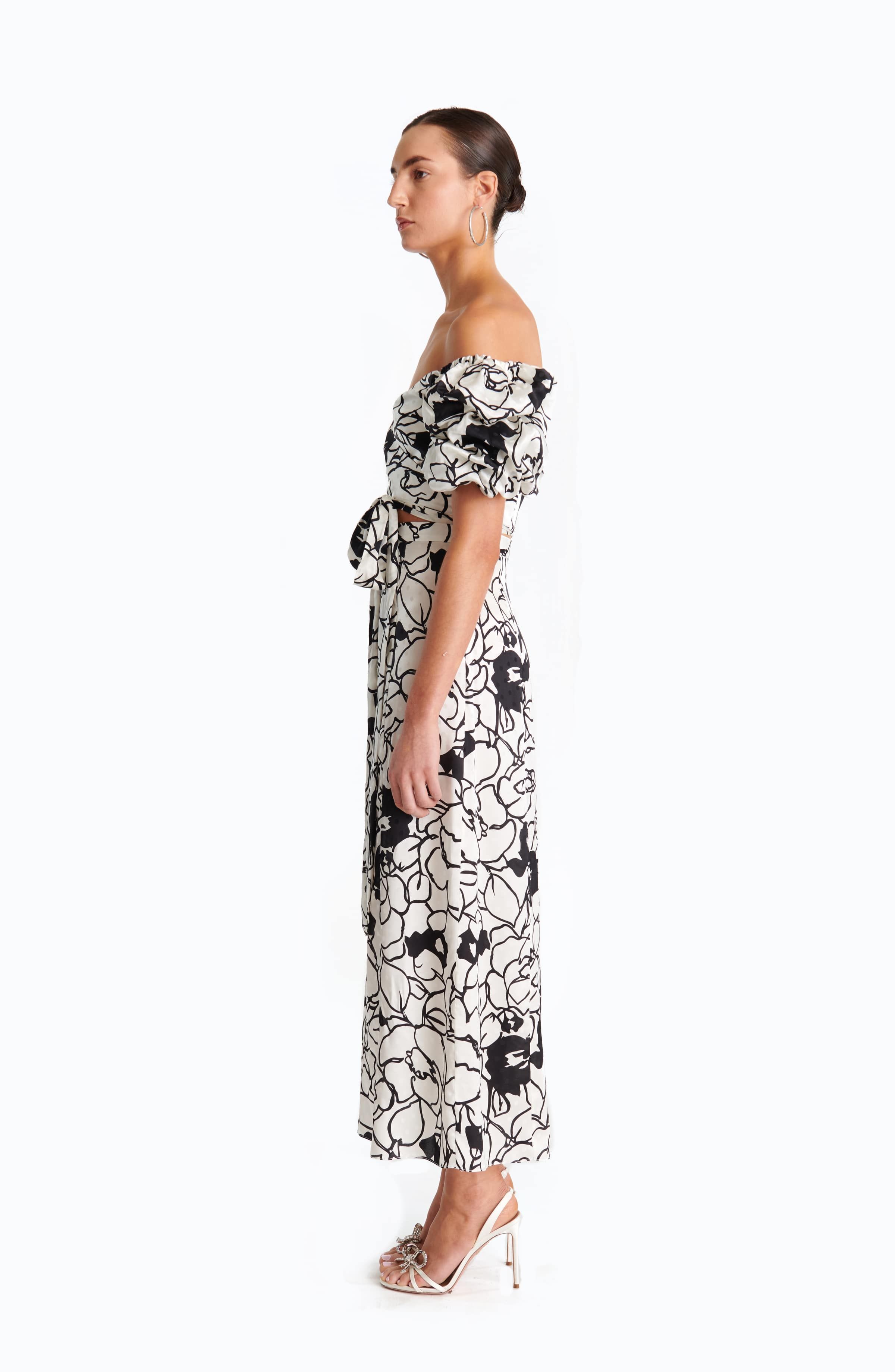 Zano Top - Floral Noir Print sold by Ronny Kobo Collection product image thumbnail 3