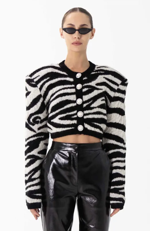 Clover Knit Cardigan made by Ronny Kobo Collection