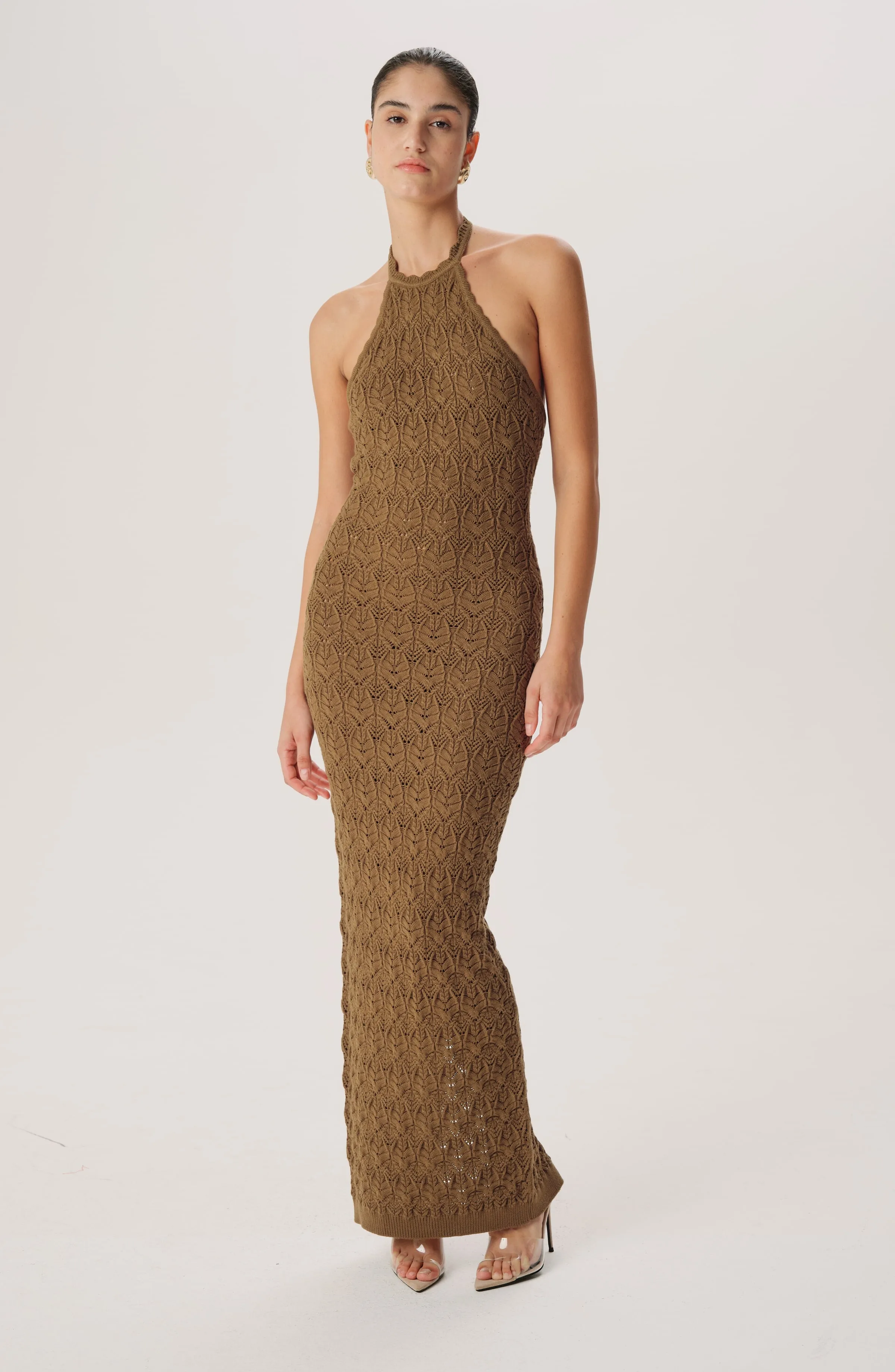 Kaiden Knit Dress - Olive sold by Ronny Kobo Collection product image thumbnail 4