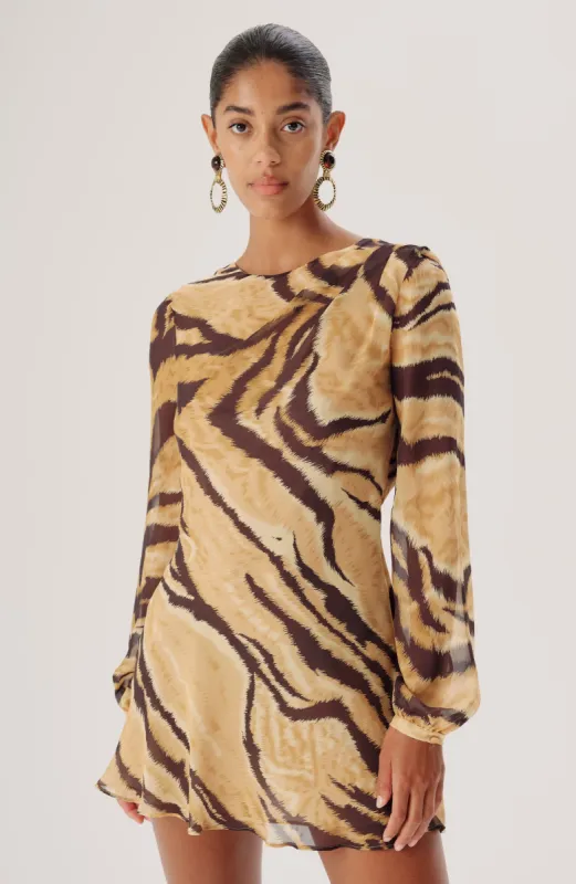 Timbra Dress - Tiger Printed sold by Ronny Kobo Collection