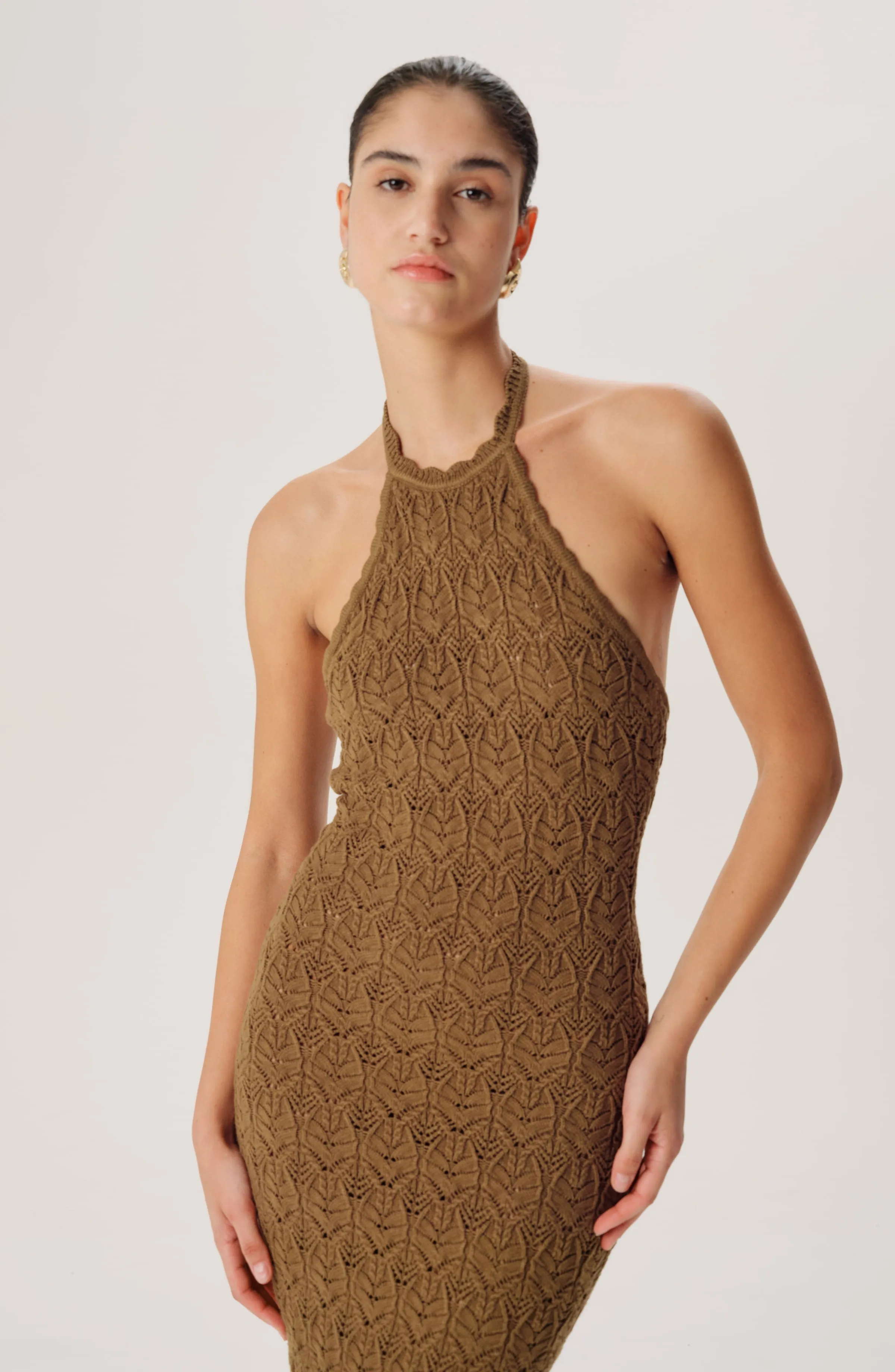 Kaiden Knit Dress - Olive sold by Ronny Kobo Collection product image thumbnail 2