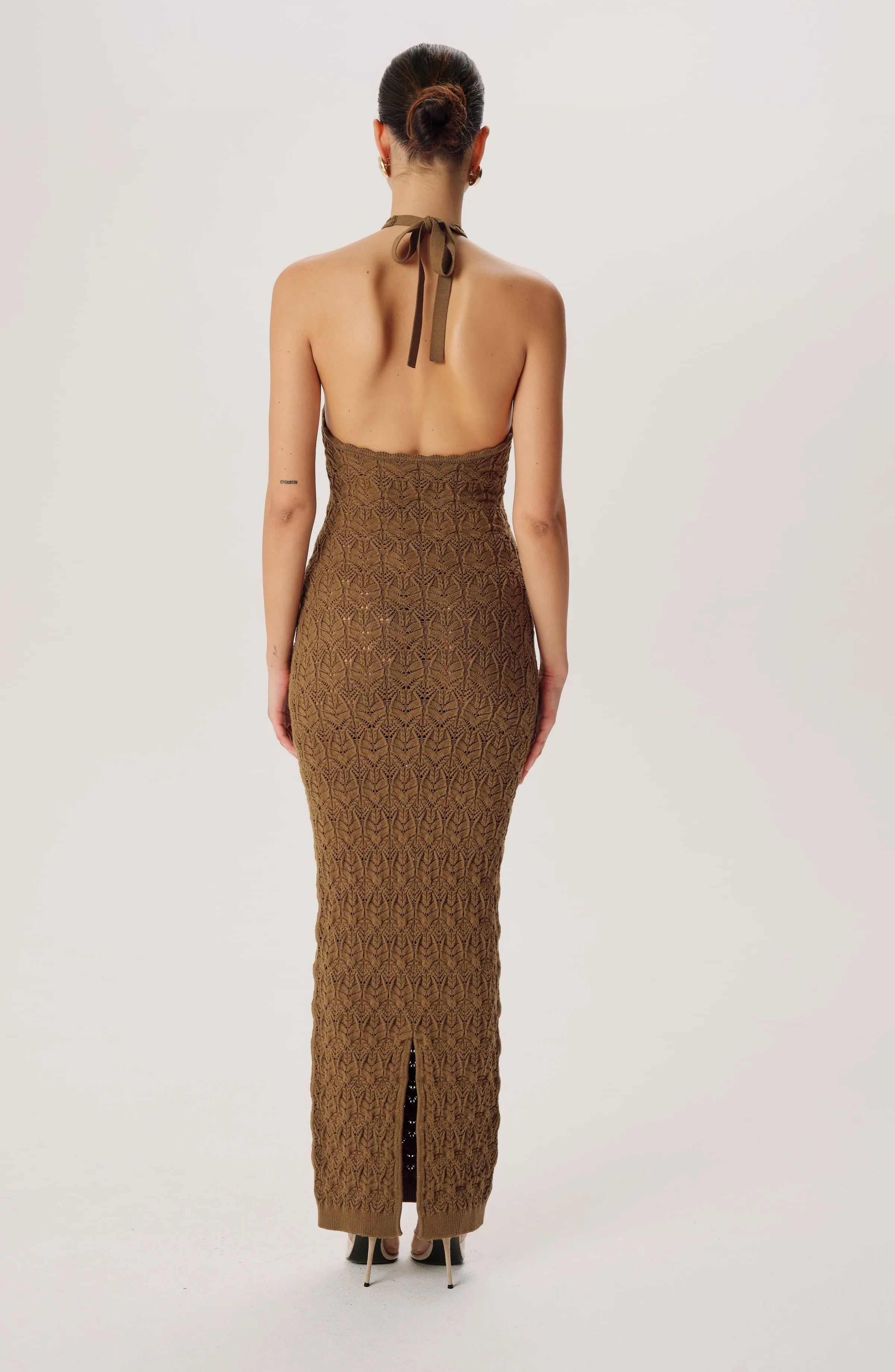 Kaiden Knit Dress - Olive sold by Ronny Kobo Collection product image thumbnail 3