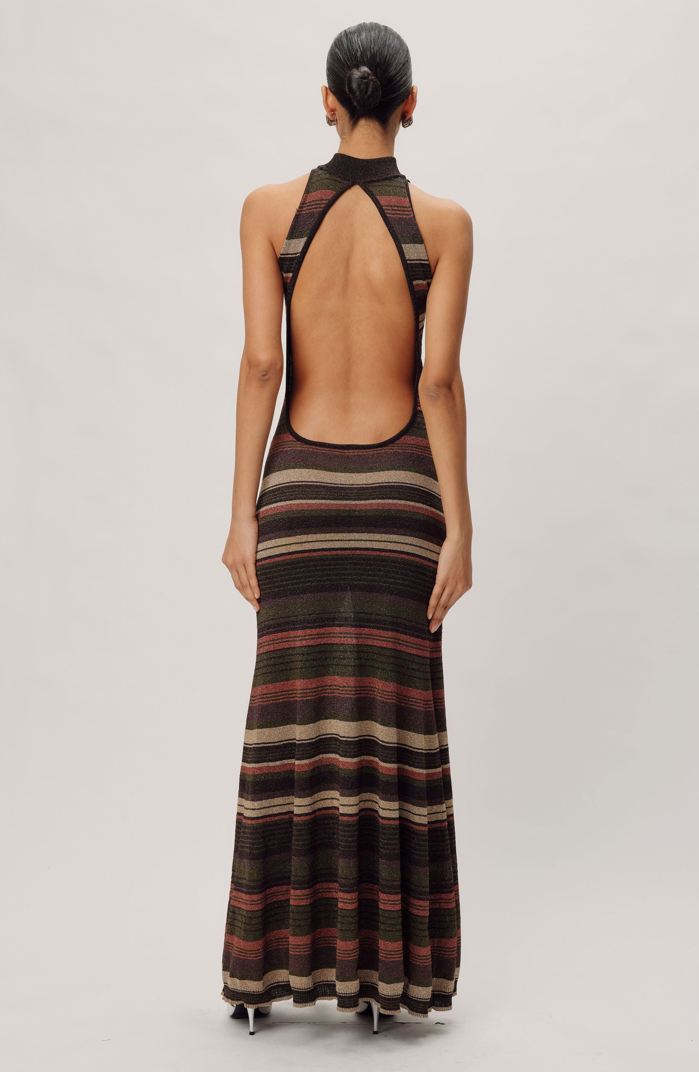 Arlo Knit Dress - Forest Brown Multi sold by Ronny Kobo Collection product image thumbnail 2